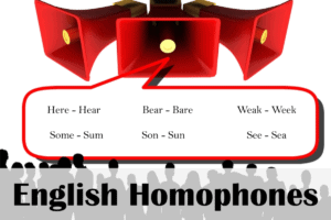 Common English homophones