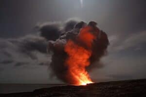 English metaphors from natural disaster - To erupt: to suddenly and dramatically happen